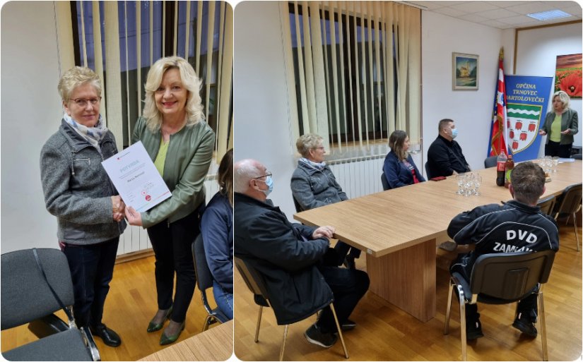 Trnovec Bartolovečki: Podjela diploma mještanima osposobljenima za korištenje defibrilatora