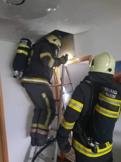 U Mađarevu požar na obiteljskoj kući, požar ugasili vatrogasci DVD-a Novi Marof