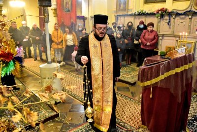 FOTO Pravoslavni vjernici proslavili Badnjak u crkvi sv. Georgija u Varaždinu