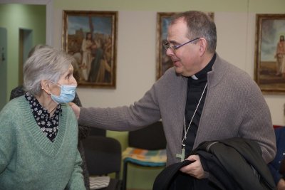 Biskup Bože Radoš predslavio misu u Caritasovom domu u Ivancu