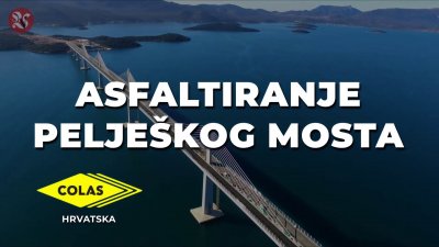 VIDEO Ekipa Varaždinskih vijesti posjetila radove Colasa Hrvatske na Pelješkom mostu