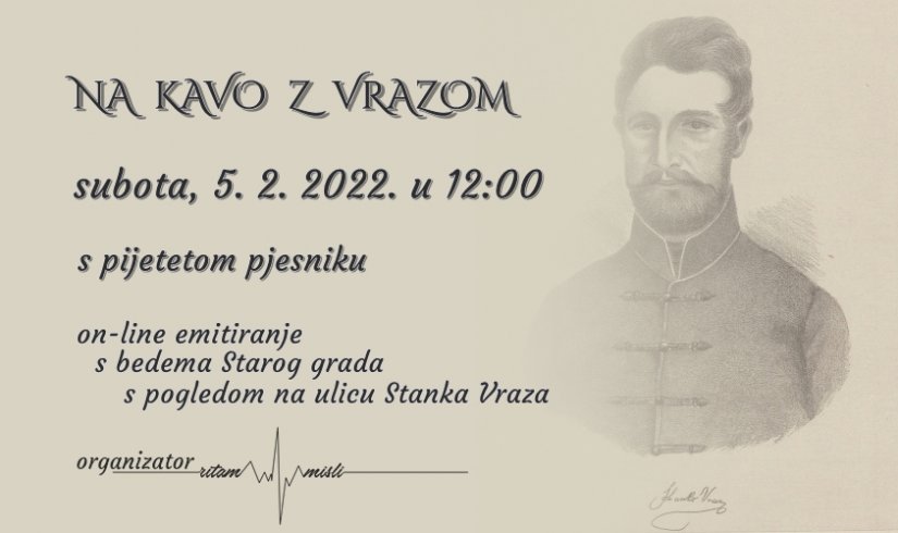 Ritam misli: Na kavu s Vrazom u subotu 5. veljače na bedemima Starog grada