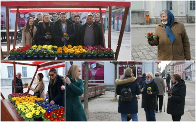 FOTO Mladež HDZ-a povodom Dana zaljubljenih Varaždincima podijelila omiljene proljetne sadnice