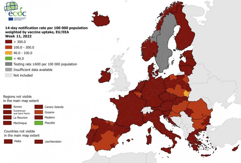 Nova koronakarta - Hrvatska više nije cijela u tamnocrvenom