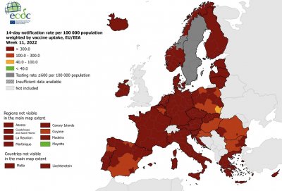 Nova koronakarta - Hrvatska više nije cijela u tamnocrvenom