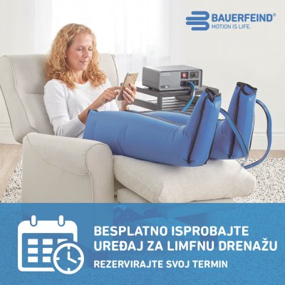 Bauerfeind: Besplatno isprobajte uređaj za limfnu drenažu