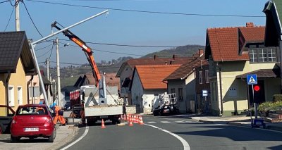 LJUBEŠĆICA U Topličkoj ulici na zahtjev mještana obilježen pješački prijelaz i postavljen pješački semafor