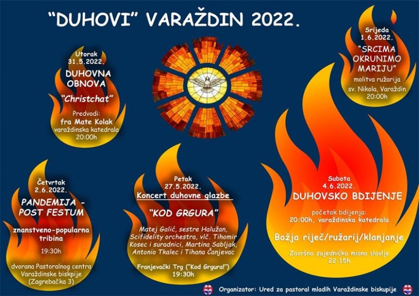 Duhovska devetnica u Varaždinu počinje 27. svibnja