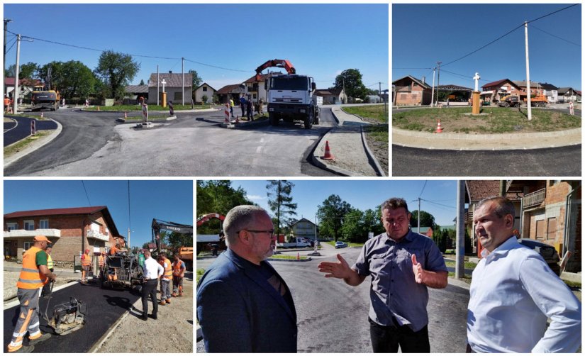 FOTO Investicija ŽUC-a u općini Veliki Bukovec: Pri kraju izgradnja kružnog toka u Dubovici