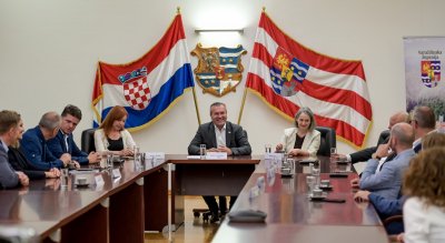 Uoči koncerta Glazbene škole Varaždina i Ravensburga, održan prijem za predstavnike grada Ravenbsurga