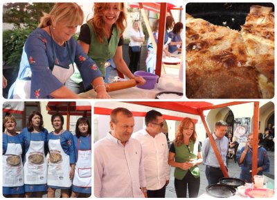 FOTO U atriju Županijske palače valjalo se tijesto i &quot;guštao&quot; Vidovečki gibanik