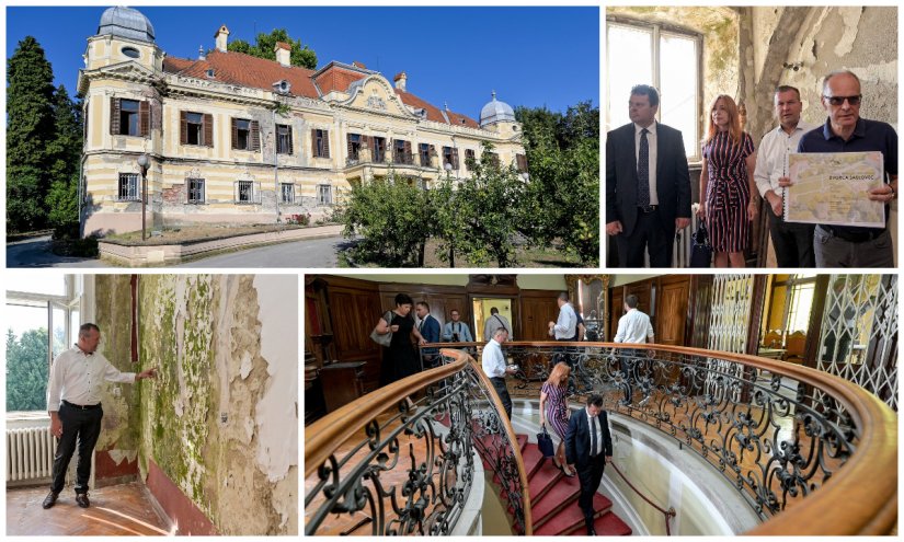 FOTO Županijski vijećnici obišli dvorac Šaulovec, sjedište budućeg Europskog centra za darovite