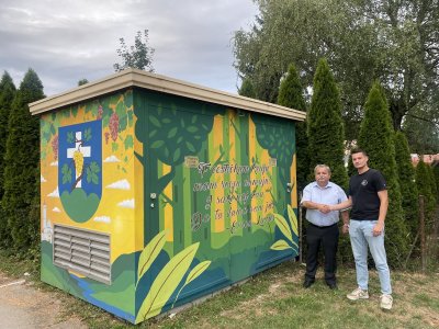 FOTO Oslikana trafostanica u Cestici, glavni &quot;krivac&quot; - mladi umjetnik iz Gornjeg Vratna!