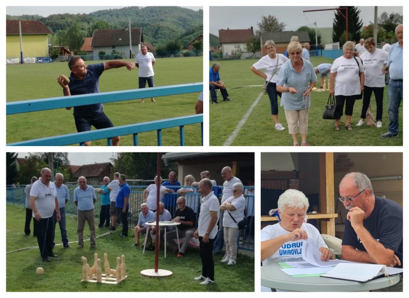 FOTO Sportski susreti umirovljenika: više od 100 umirovljenika iz  županije pokazalo zavidnu formu