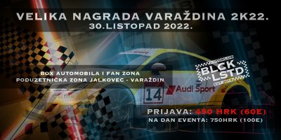U nedjelju automobilistička „Velika nagrada Varaždina 2K22“