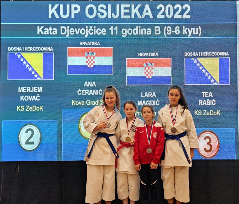 Članovi Karate klub Shito Ryu Varaždin uspješni na turniru Kup Osijeka 2022.