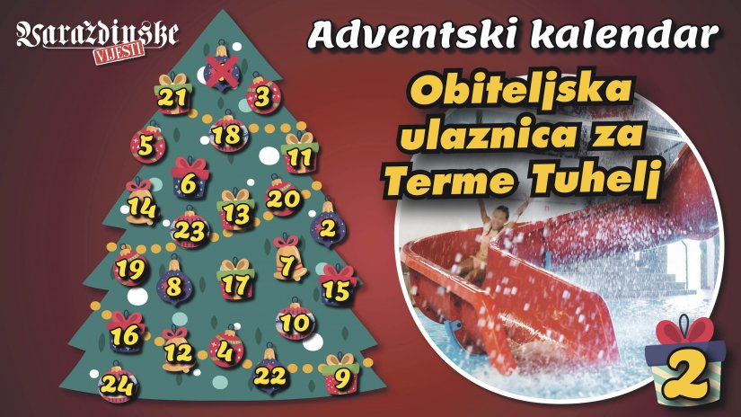 Obiteljsku ulaznicu za Terme Tuhelj u adventskom darivanju Varaždinskih vijesti dobilo/la je...