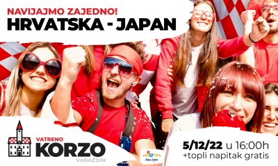 NAVIJAJMO ZAJEDNO! Hrvatska - Japan na Korzu uz gratis tople napitke