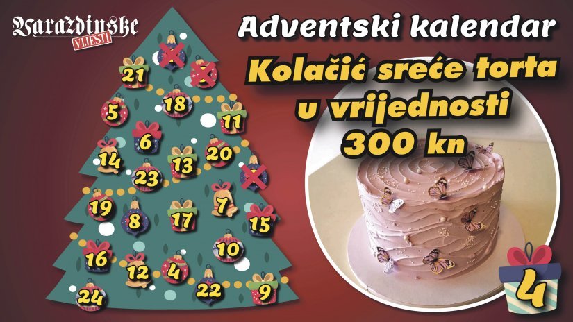 Tortu u vrijednosti od 300 kuna Kolačića sreće osvojio/la je...