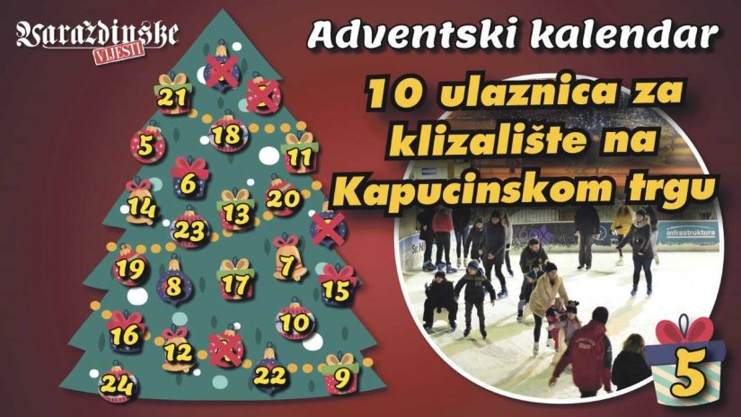Adventsko darivanje Varaždinskih vijesti: Dijelimo 5x2 ulaznice za klizanje na Kapucinskom trgu!