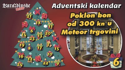 Poklon bon u vrijednosti od 300 kuna u Meteor trgovini osvojio/la je...