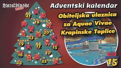 Adventsko darivanje: Dobitnik/ica obiteljske ulaznice za vodeni park Aquae Vivae je...