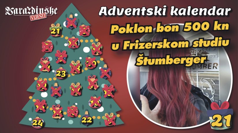 Adventsko darivanje: Poklon bon od 500 kuna u Frizerskom studiju &quot;Štumberger&quot;