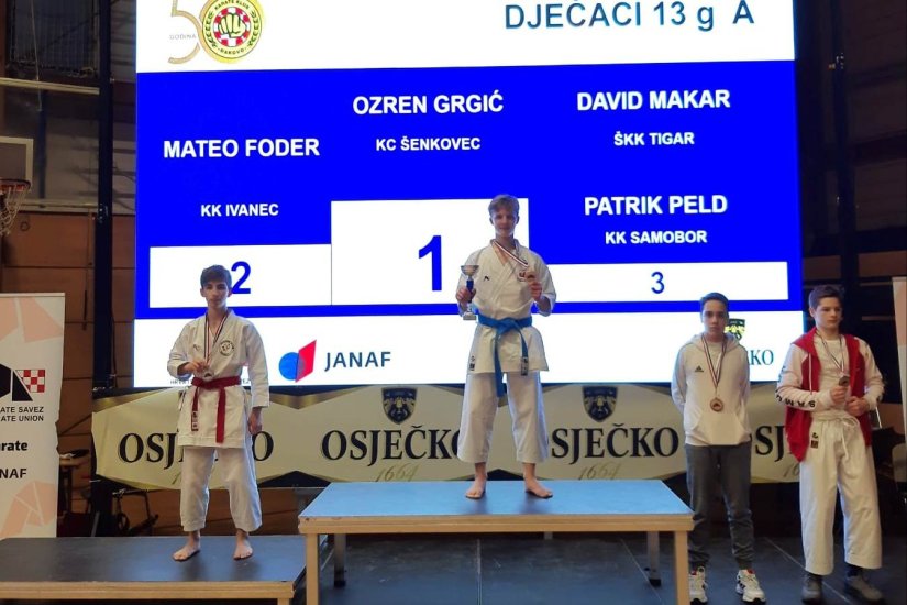 Povijesnih pet medalja za Karate klub Ivanec na Državnom prvenstvu