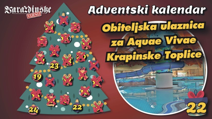 Adventsko darivanje: Dobitnik/ica obiteljske ulaznice za vodeni park Aquae Vivae je...