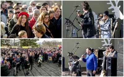 FOTO Tradicija je nastavljena: Doček u podne u Novom Marofu okupio nekoliko tisuća razdraganih posjetitelja