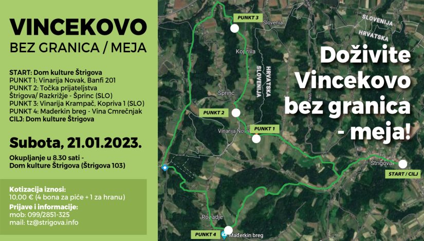 Doživite Vincekovo bez granica/meja