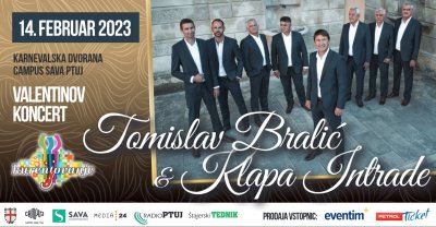 KURENTOVANJE Koncert za Valentinovo Tomislava Bralića i Klape Intrade