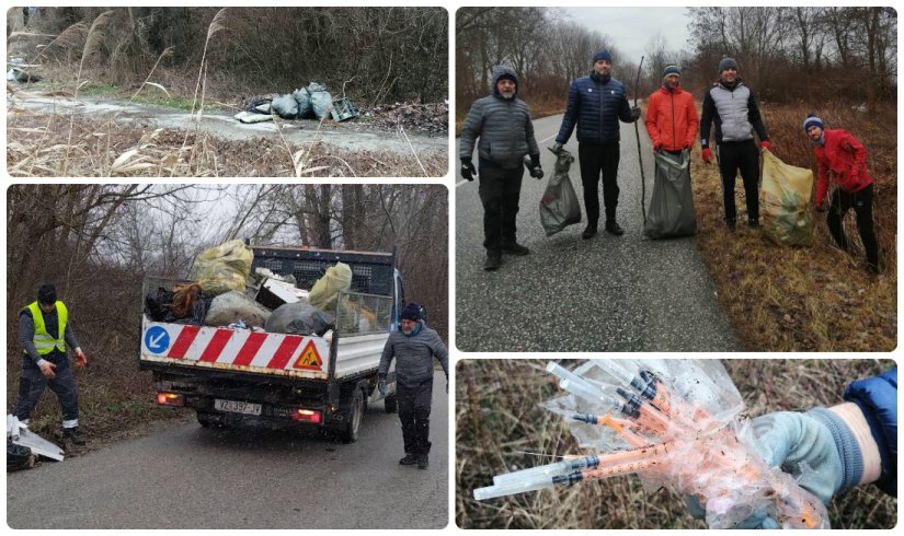 Uspješno održali akciju čišćenja smeća uz dionicu po kojoj se trči zimski polumaraton