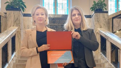 Saborska zastupnica Reformista Natalija Martinčević primila Gongovu plaketu &quot;Ambasadorica Parlametra&quot;
