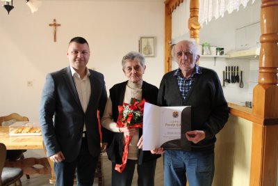 Načelnik Općine Jalžabet Rajko Solar povodom Valentinova darovao jubilarne bračne parove