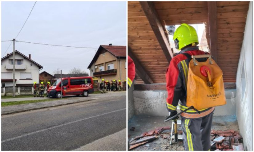 Gorjelo krovište u Obrankovcu, 24-godišnjak zadobio opeklinu šake