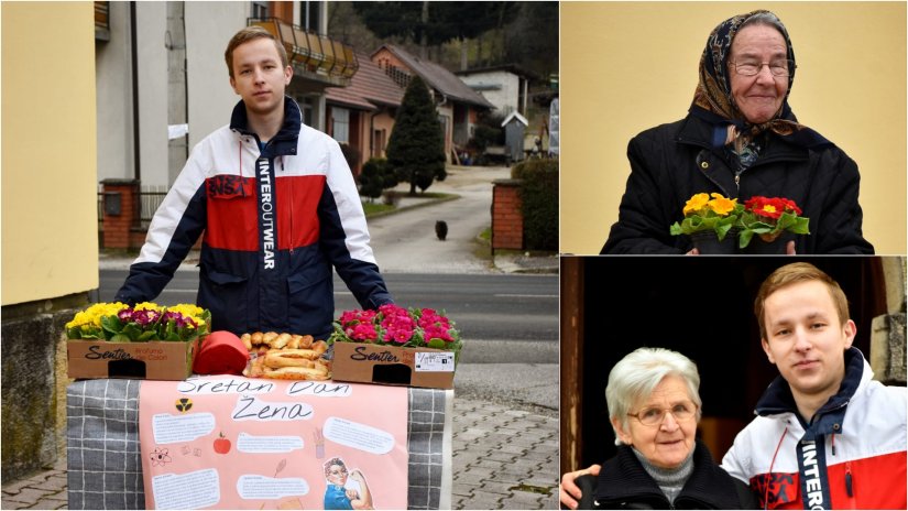 FOTO Matija Mihalina darovao mještanke jaglacima uoči Dana žena