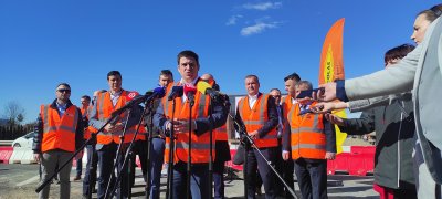 FOTO Ministar prometa Oleg Butković obišao gradilište rotora u Knegincu koji bi trebao biti dovršen do lipnja