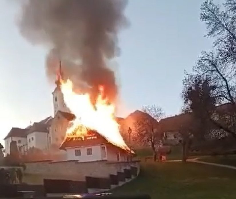 Utvrđen uzrok požara drvene etno kuće u vlasništvu Grada Varaždinske Toplice, koja je izgorjela