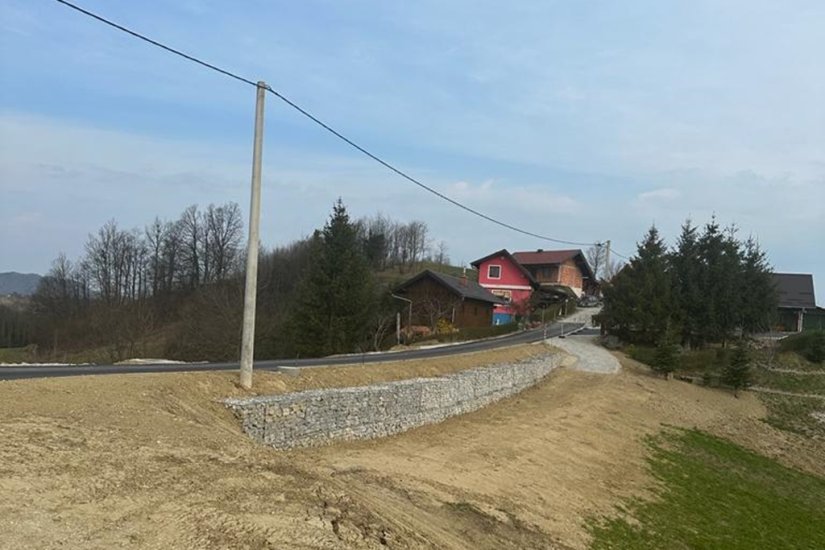 FOTO Na području Općine Bednja završena sanacija triju potresom aktivirana klizišta