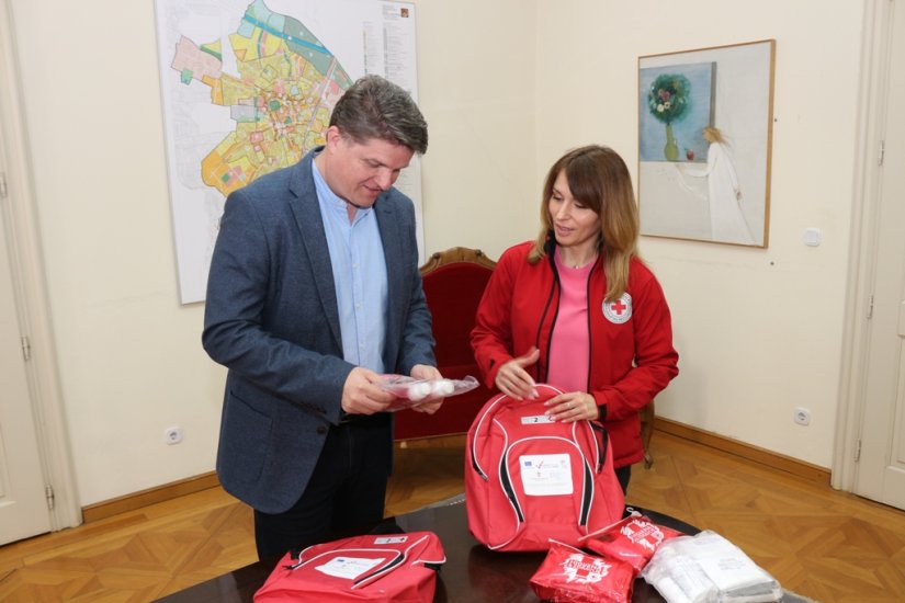 Zamjenik varaždinskog gradonačelnika upoznat s provedbom projekta Crvenog križa „Budimo spremni“