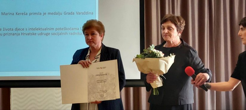 Udruga savjetovališta &quot;Uz tebe sam&quot; Varaždin dobila priznanje Hrvatske udruge socijalnih radnika
