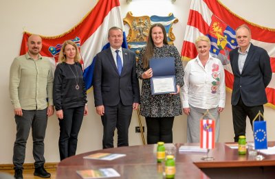 Župan priredio prijem za prof. Martinu Vidović, prvu hrvatsku dobitnicu prestižne stipendije Fulbright TEA