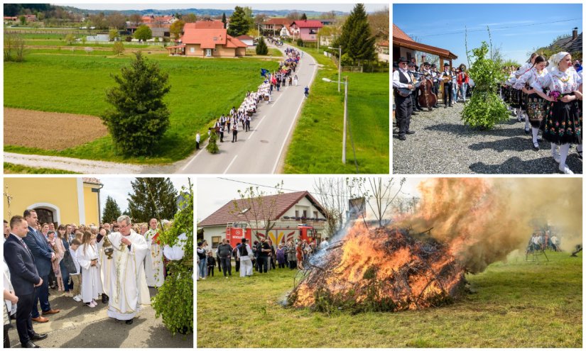 FOTO Jura Zeleni uz pjesmu i ples obišao svoj maruševečki kraj