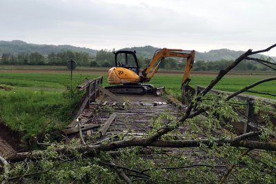 U Varaždinskim Toplicama započeli radovi na sanaciji mosta na rijeci Bednji