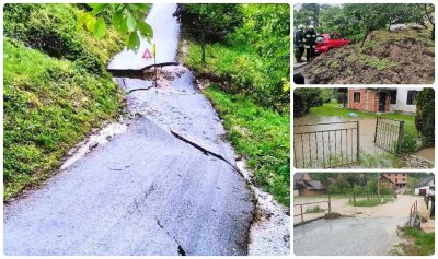 FOTO Odroni i klizišta na području općine Bednja, uništene ceste, ugrožene i kuće