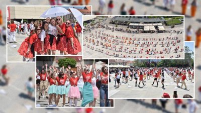 VIDEO, FOTO Varaždinski maturanti na Kapucinskom trgu otplesali quadrillu