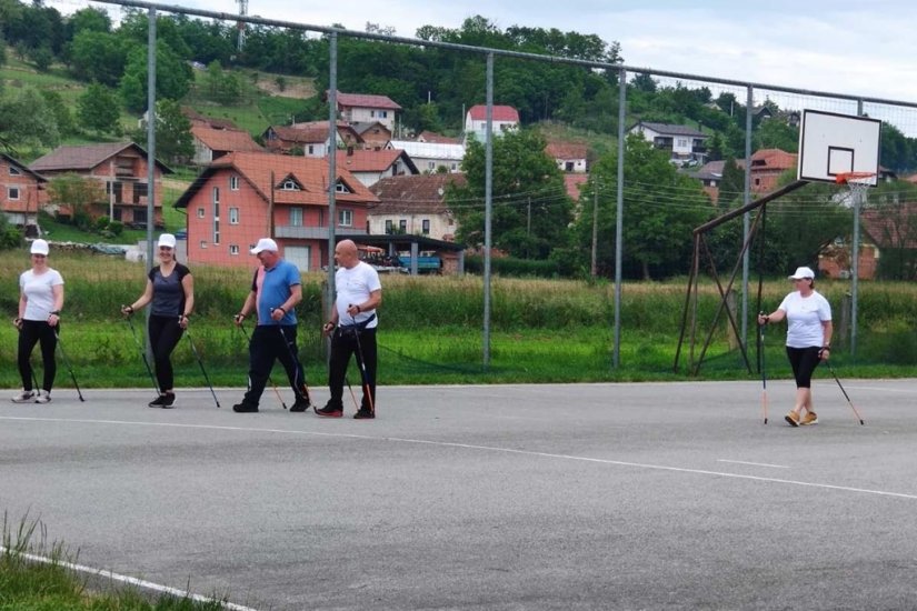 Promocija zdravlja i prevencija bolesti u općini Bednja: radionice nordijskog hodanja