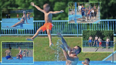 FOTO Prvi plivači iskoristili vikend za rashlađenje na bazenima