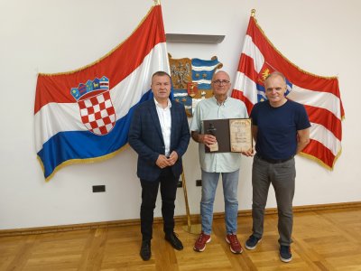 Župan Stričak priredio prijem za Krešimira Čopa, dobitnika Nagrade Milan Neralić